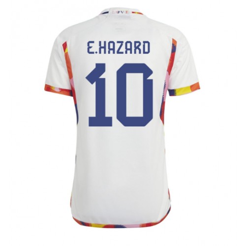 Pánský Fotbalový dres Belgie Eden Hazard #10 MS 2022 Venkovní Krátký Rukáv